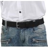 Harrys-Collection HC Men's Leather Belt Buffalo Leather with Antique Silver