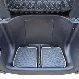 Xtreme Mats Rubber Bag Well Mat Compatible with Club Car Precedent, Onward, Tempo and Atlas Golf Carts (Grey Trim)