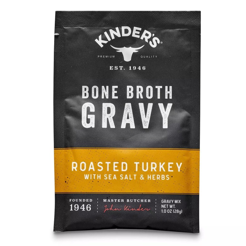 Kinder's Turkey Bone Broth Gravy, 1 Ounce (Pack of 4)