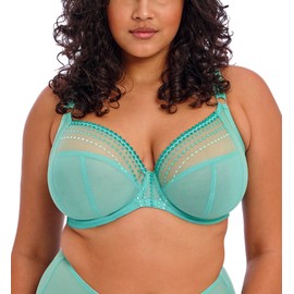 Elomi Women's Matilda Unlined Plunge Underwire Bra with J-Hook, Jade, 32GG