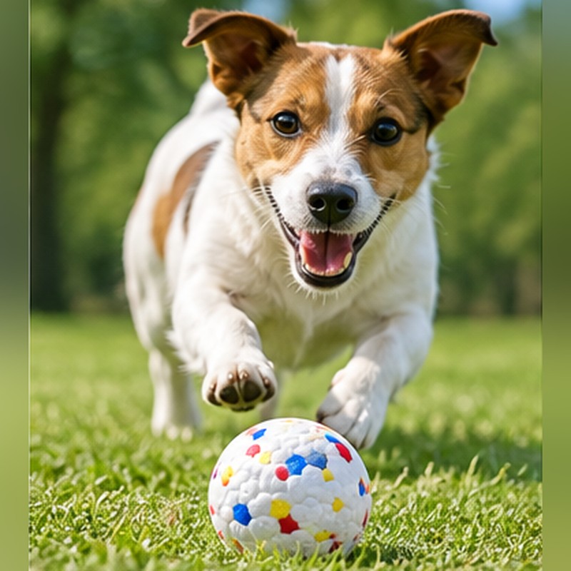 High Elasticity Dog Ball for Chewing & Play – Solid