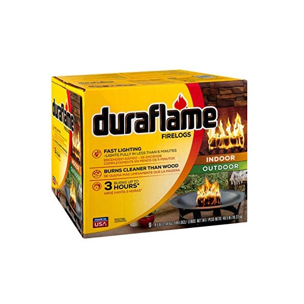 Duraflame Fast Lighting Fire Log, 9-Pack