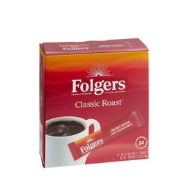 Folgers Classic Roast Instant Coffee, Single Serve Packets