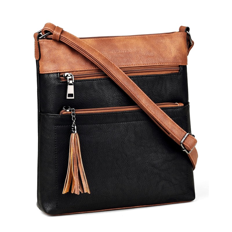 MASINTOR Crossbody Purses for Women, Multi Pocket Casual Crossbody Bag,