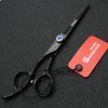 6 Inch Professional Left Hand Hair Scissors Dress Exquisite Patterned Hair