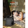 VEVOR 10000mAh Rechargeable Solar Fan LED Lantern 7 Inch Portable