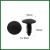 Motoforti 8mm x 6mm Hole Plastic Car Fender Tree Clips