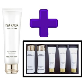 Isa Knox Tervina AD Gold Therapy Foam Cleanser 130ml + Tervina 5 types king sample / 이자녹스 테르비나 AD 골드테라피 폼클렌저 130ml+테르비나 5종 왕샘플