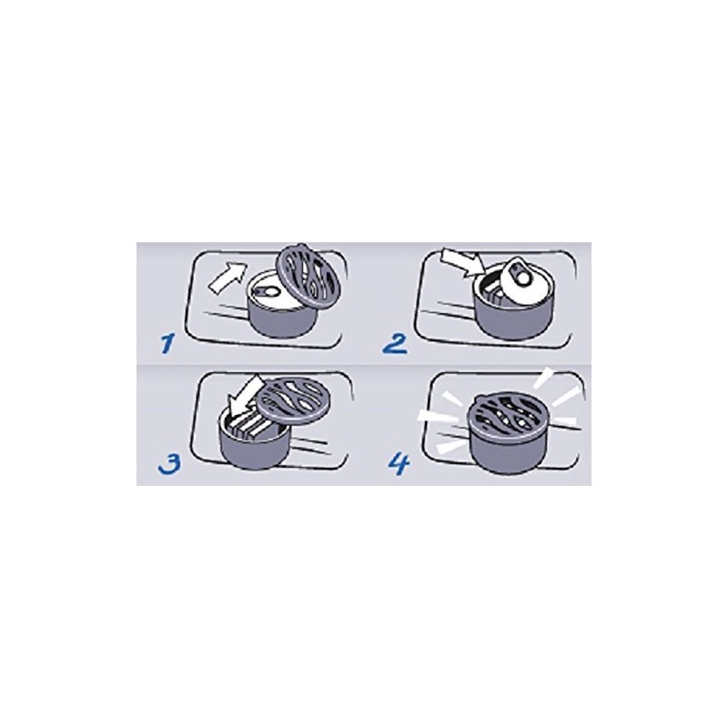 AREON Ken Car Air Freshener Coconut Tin Top Up Adjustable