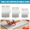 3PCS Tablas para Picar Cocina, Tabla de Cortar de Acero