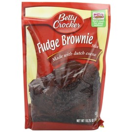 Betty Crocker Fudge Brownie Mix 10.25oz Pouches (Pack of 12)