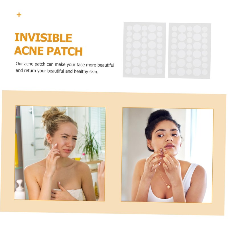 Healeved 216pcs Hydrocolloid Patches Invisible Hydrocolloid Stickers for Pimple Removal
