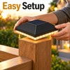2-Pack Solar Post Cap Lights for 3.5 & 4-Inch Square