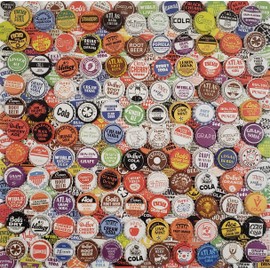500 Soda Bottle Caps, Random Mix, Vintage Classic Brands Soda Pop Assorted Multiple 1.25'' (31.75mm)