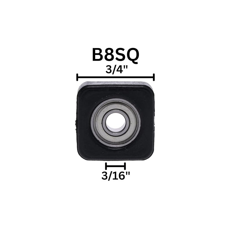 Whiteside B8SQ Ball Bearing: 3/4 Inch Outside Diameter, 3/16 Inch