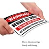 2 Pack Beware of Dog Sign Outdoor,10”x7” Reflective Metal Signs