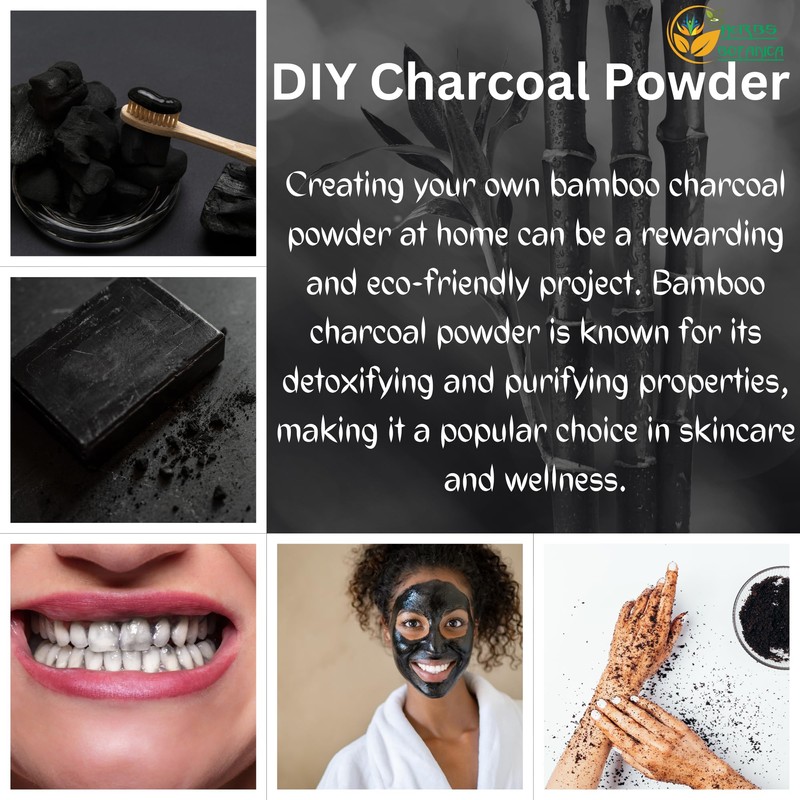 Herbs Botanica Activated Charcoal Powder - Food Grade Bamboo Charcoal