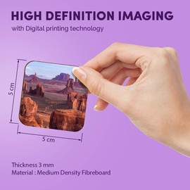 1 x Square MDF Fridge Magnet - Hunts Mesa Monument Valley USA America 24274