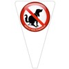 SCHILDER Systeme Plug-in Sign "Kein Hundeklo" Sign, Safety Sign -