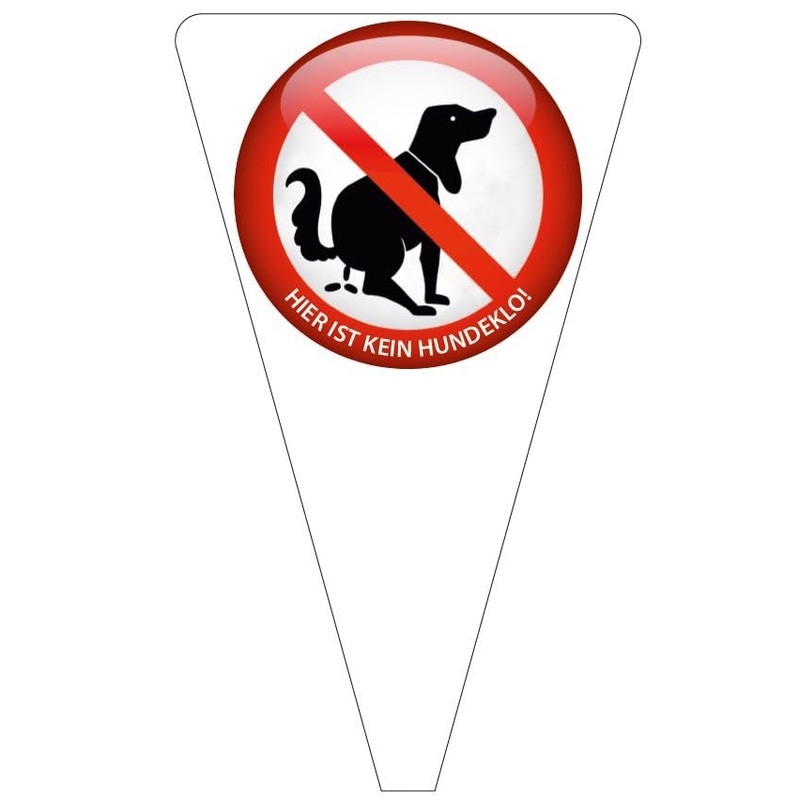 SCHILDER Systeme Plug-in Sign "Kein Hundeklo" Sign, Safety Sign -