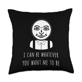 Eat My Shirtz Rummikub Tshirt Joker I Can Be Whatever You Want Me to Be Throw Pillow, 18x18, Multicolor