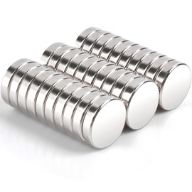 30 Pack Neodymium Magnets Strong,12x3mm Round Rare Earth Magnets Heavy Duty,Disc Magnets Thin Magnets Fridge Magnets, Small Round Magnets Flat Magnets for Whiteboard,DIY, Cabinet, Scientific, Craft