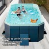ESPIDOO 2.6PVC Inflatable Folding Swimming Pool: 1700L (450GAL) Large Capacity
