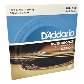 Juego de cuerdas de acero para guitarra D'addario Ez910 011/052