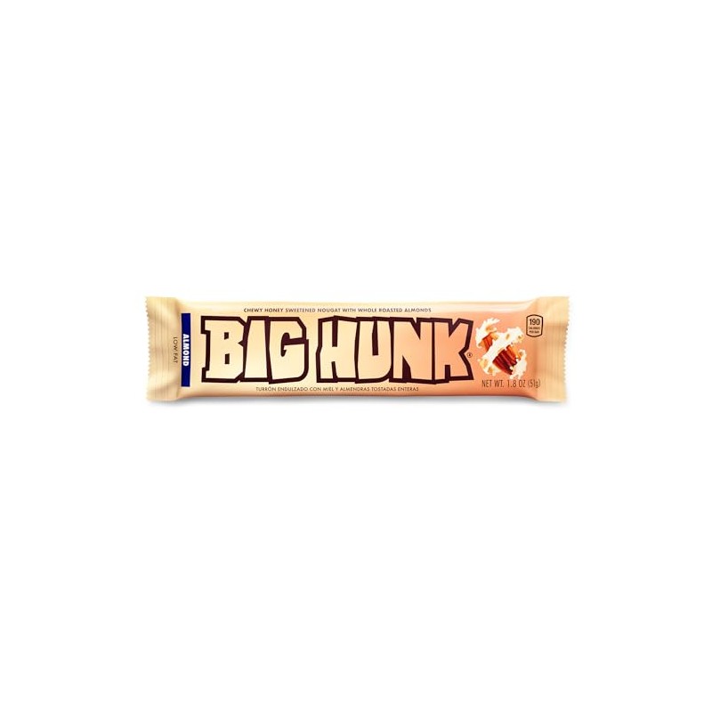 Big Hunk Almond Candy Bar, 1.8 Ounce - Bulk 24