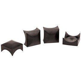 FastCap Black Artisan Accents for Use with Mortise Tool - Great for Furniture, Trim and Hiding Fasteners - 3/8", High Impact Nylon, 50-Pack - 80720