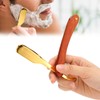 Old Style Straight Razor Rosewood Handle Straight Edge Barber Razor