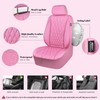 CAR PASS Piping Luxury Leather Two Front Car Seat Covers,