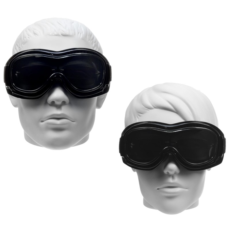 Bikershades Motorcycle Goggles Over Eye Glasses with Polycarbonate Safety Clear