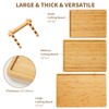 GarveeHome Bamboo Wood Cutting Boards Set of 3 with Holder
