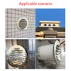 Qrity Vent Outlet Stainless Steel Vent Covers, Round Louver Grille