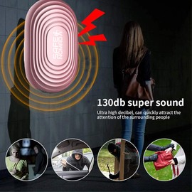 Personal Alarm for Women with LED Flashlight. Rose Gold, Small & Stylish Police Approved Loud (130db) Panic & Rape Alarm with Keychain for Girls, Kids, Students and the Elderly.