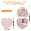 Cobee 2-Piece Mini Sewing Project Set, Portable Travel Sewing Repair