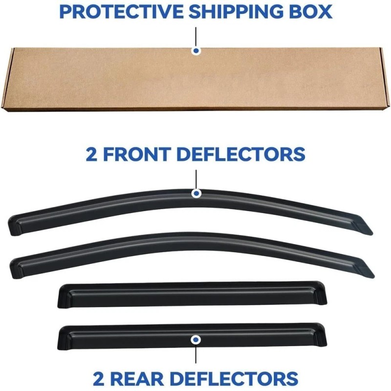 Gearzaar For 2015-2020 Escalade ESV GMC Yukon XL Window Visors