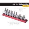 Titan 16123 13-Piece SAE Hex Bit Socket Set