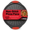 Non-Stick Pizza Pan with Silicone Handle 1 Pack, 13 Inch