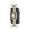 Leviton 20-Amp 120/277-Volt Toggle Double-Pole AC Quiet Switch, 1286-I, Ivory