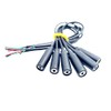 6pcs 2.5mm Female to Bare Cable Open End TRRS 4