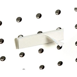 Adhesive Pegboard & Slatwall Mounting Adapter, Stick on Back Plate, Peg & Slat Item Mount, 50 Pack