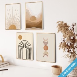 Boho Picture Set Poster Boho Decoration Set Pictures Boho Wall Decoration Set Abstract Pictures Poster Aesthetic Pictures Picture Set Yoga Poster Wall Pictures Living Room Poster Vintage Wall Pictures