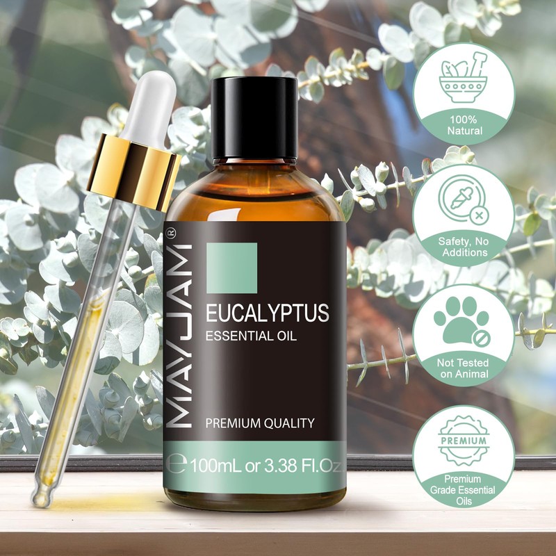 MAYJAM Essential Oil Eucalyptus Aroma Oil Natural 100% Pure Oil
