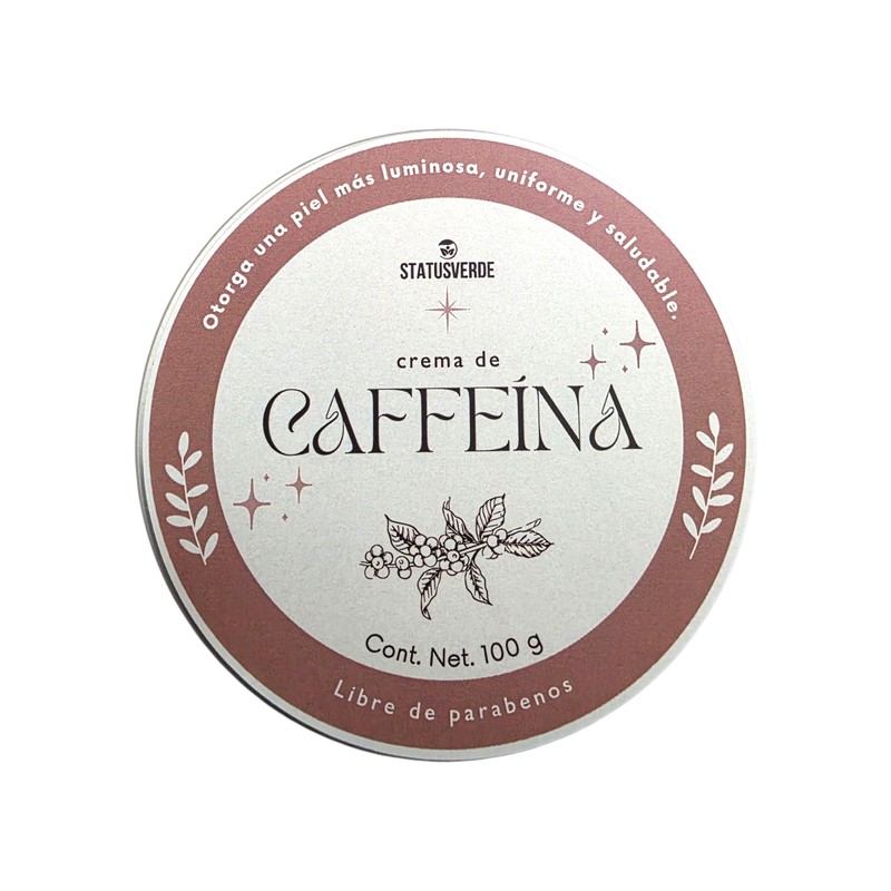 Crema de Caffeína con Té Verde y Pantenol, Libre de