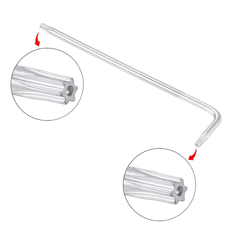 sourcing map T10 Anti Tamper Proof Torx Star Key Bit