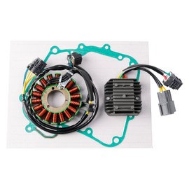 MAD HORNETS 18-Pole Magneto Coil Stator + Voltage Regulator + Gasket Assy For Kymco Maxxer 300, Mongoose 300, MXU 300