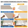 EVENRISING 5 Pack Acoustic Panels,47.2x23.6x0.4 inch Acoustical Wall Panels,Large Soundproof