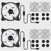 upHere U1207-2 USB Fan, 4.7 inches (120 mm), USB Cooling